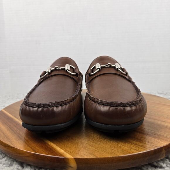 Allen Edmonds Mens 8.5D Sebastian Brown Leather Business Driving Horsebit Loafer main image 14